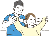 柔道整復師のイラスト